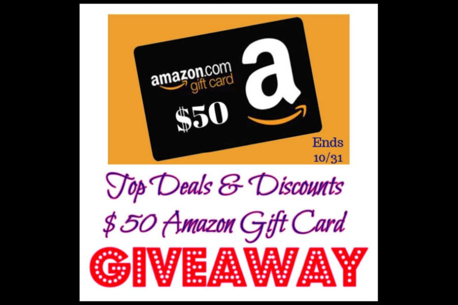 Top Deals & Discounts 50 Amazon Gift Card Giveaway ends